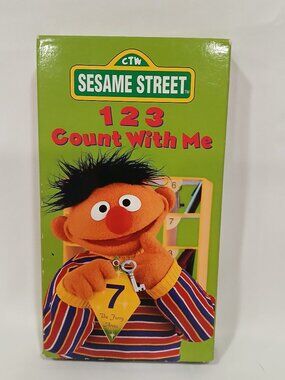 123 Count With Me VHS 1997 Tape VCR Video Tape Movie Sesame Street Ernie Elmo